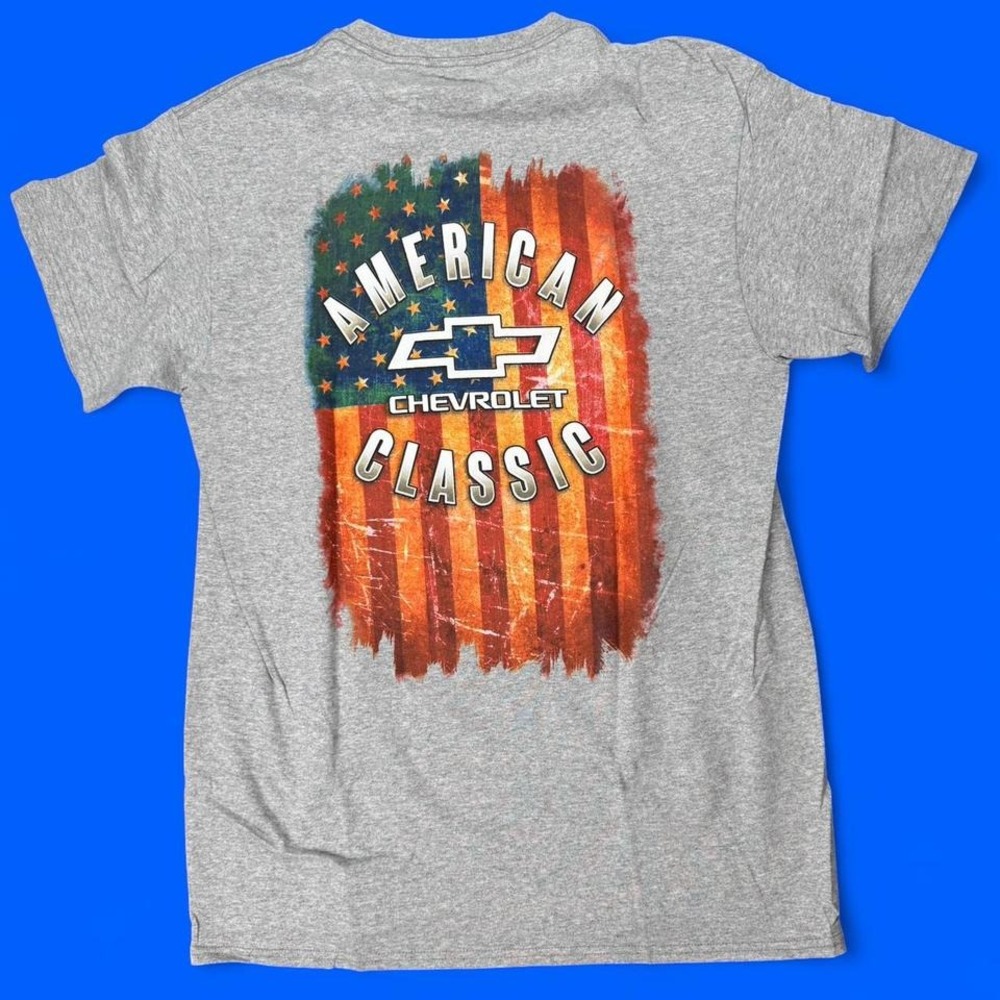 Chevrolet American Classic Graphic T Shirt Grey Size M‎ GM Licensed